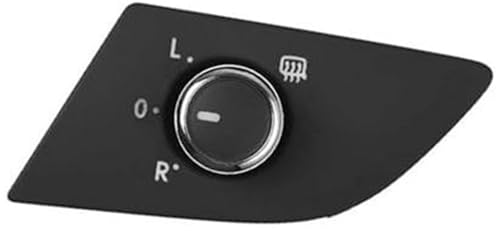 XYWOPO Auto-Rückspiegelschalter, for Passat, B7 2011–2015 56D959565ANeuer Chrom-Schalterknopf for die Einstellung des elektrischen Seitenspiegels Rearview Mirror Adjust Switch
