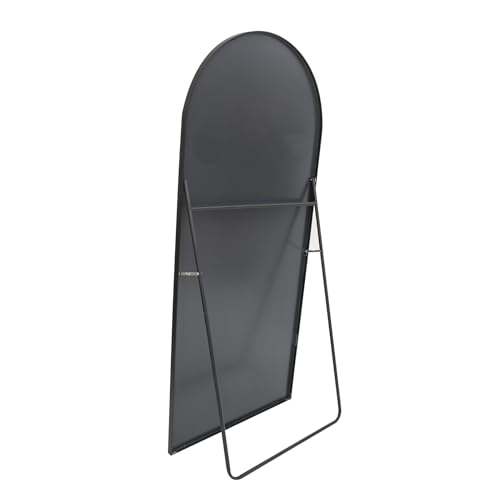 Miroir plein pied arqué 162x53 métal noir, DUISFHGBUI﻿