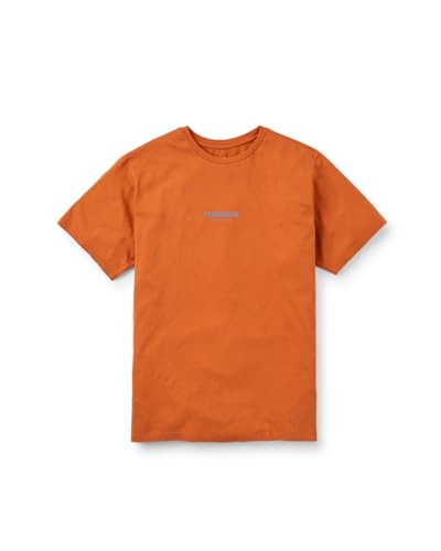 Passenger Men's Recycled Cotton T-Shirt (UK, Alpha, L, Regular, Regular, Sunset Orange)