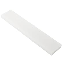 HDPE Block White PE Polyethylene Rectangular Solid Plastic Tapping Block High Density Sheet Great for DIY Projects for Machining Home Floor Improvement 3/4" x 15" x 3"