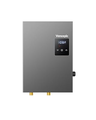18kW Tankless Water Heater Electric 240V, Instant Endless Hot Water, Energy Saving Self-Modulating, LED Display, Compact Design for Home Use