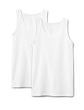 Calida Herren Natural Benefit Athletic-Shirt Sport Tank Top, Weiß,Gr. L/6 (52-54), 2er Pack