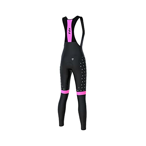 FDX Women’s Cycling Bib Tights, Padded, Super Roubaix Thermal Fabric, Windproof, Quick Dry Ladies Cycling Bib Pants… - Image 3