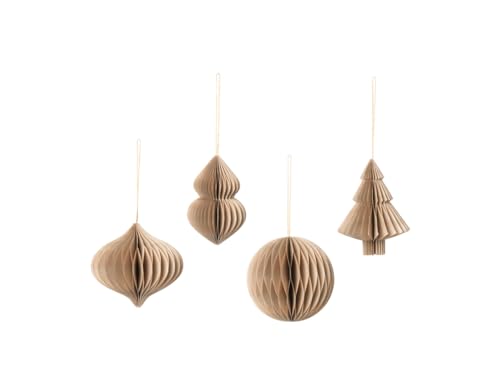 Broste Copenhagen Christmas Mix Papierhänger Natural Brown Set (4...