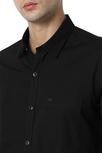 Image of Peter England Men's Premium Stretchable Cotton Solid Casual Shirt