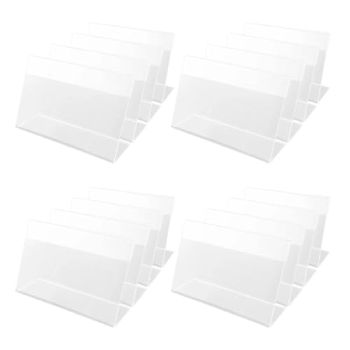 Porte-étiquette acrylique transparent anti-chute pour étiquette de prix