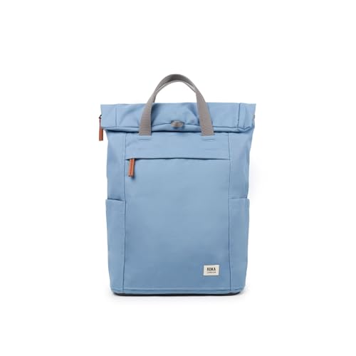 ROKA London Finchley A Toile recyclée Bleu rétro M le sac résistant