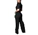 YSINTL Women's fashionable, sexy, elegant, high waisted, wide leg pants, club business party button jumpsuit