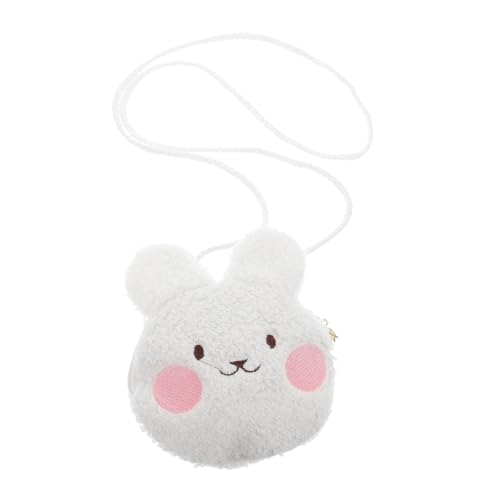 Plush Coin Purse for Boys and Girls Small Backpack Kawaii Rabbit Bag Girls Crossbody Bag Soft Fluffy Coin Wallet