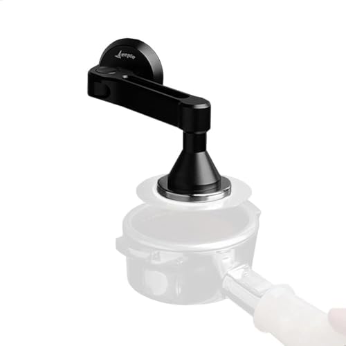 watchget Magnetic Bracket for Puck Screen V2, Aluminum Alloy Espresso Shower Screen Holder Rack, Automatic Adsorption for Puck Screens, Compatible with Most Reusable Coffee Filter, Black