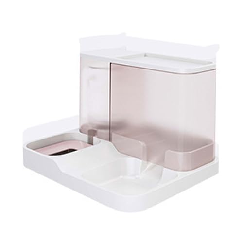 PET自動フィーダー完全に囲まれた飲料水と給餌統合機関3色の猫と犬用のオプション