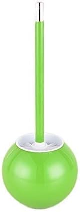 Toilet Brush - Ball Shape Holder Design Anti-Splash and Stainless Steel Base