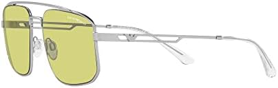 EMPORIO ARMANI(エンポリオアルマーニ) Men's Ea2139 Rectangular Sunglasses