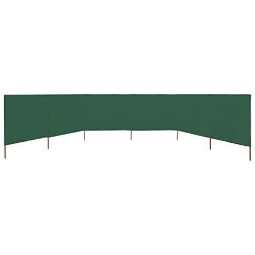 Protector de viento modular 6 paneles largo 800 cm paravientos verde jardín exterior 4