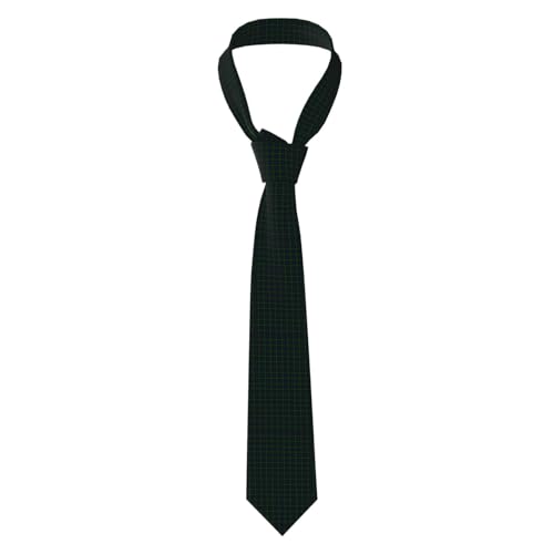 Anceky Corbata de hombre con estampado de cuadros escoceses Black Watch, corbata de seda a rayas con estampado de cuadros escoceses Blue Clan Ramsay, corbata formal de negocios y fiesta.