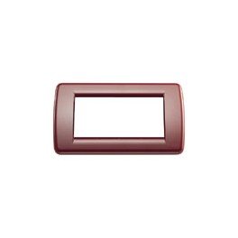 Placca Rond 4M Tecn.Rosso Rub (Vimar Cod. 16764.07)