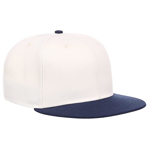 Image of Lids Blank Premium Full Court w /Colored Under Visor Fitted Cap