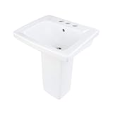 Children's White Pedestal Sink Vitreous China 