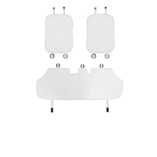 Housse de siège en soie glacée pour Tesla protection de sellerie blanche premium Y 3