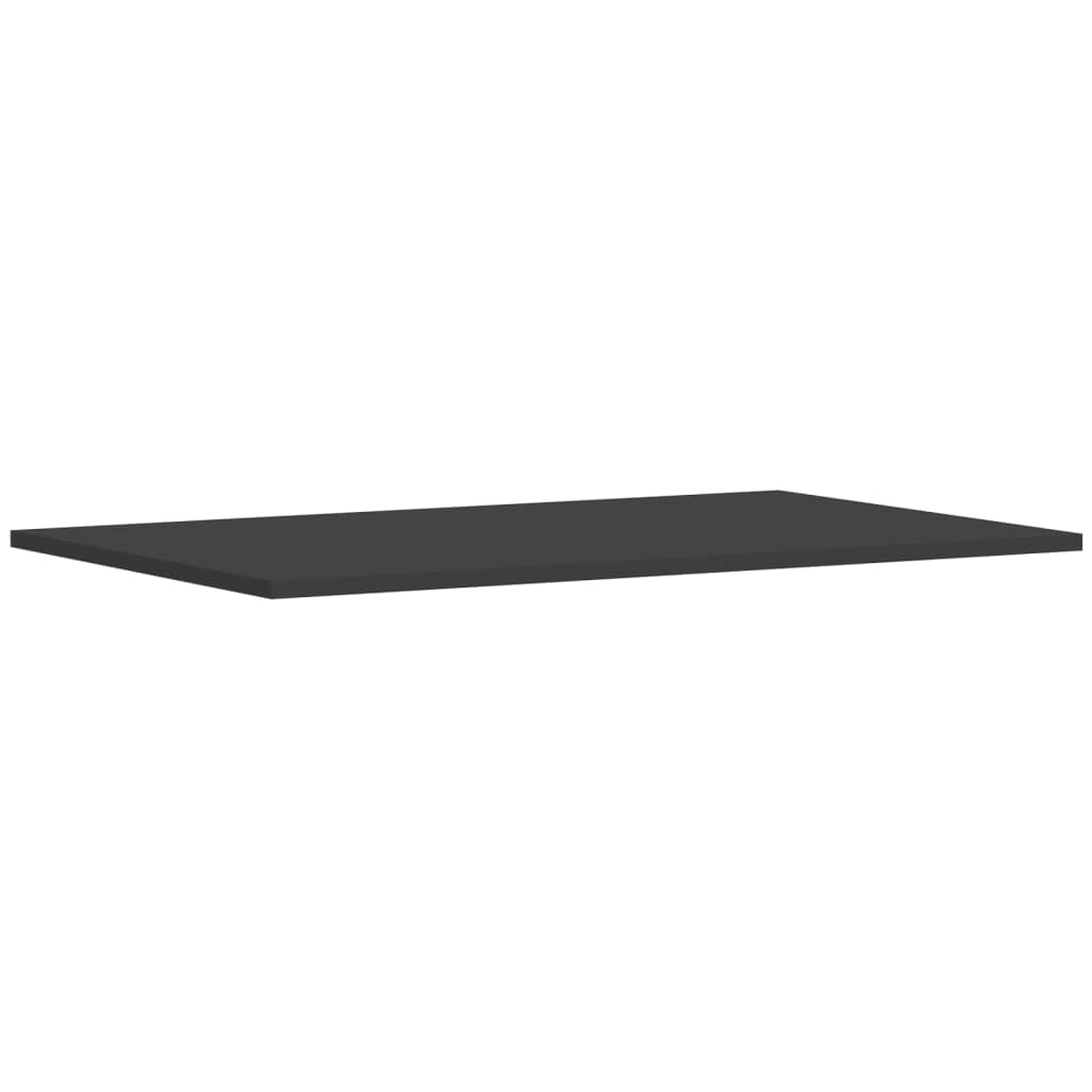 Regał na książki, 8 szt., szary, 80 x 50 x 1,5 cm, materiał drewnopochodny, do systemu regałowego, regał ścienny, regał stojący, miejsce do przechowywania, porządek w salonie, biurze, piwnicy