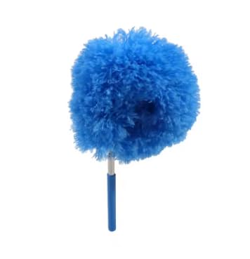 Microfiber Ceiling Fan Duster Extends Up to Long Handled Dust Locking Reusable and Cleaner Brush for Effortless Cleaning (Blue)