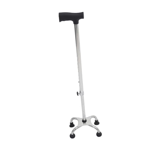 MOTHNUR Verstellbarer Gehstock aus mit Vier Prong Basis für Senioren und Patienten Ergonomische Gehhilfe für Stabilität und Beim Tragbarer Trekkingstock MOTHNUR Verstellbarer Gehstock aus mit Vier Prong Basis für Senioren und Patienten Ergonomische Gehhilfe für Stabilität und Beim Tragbarer Trekkingstock