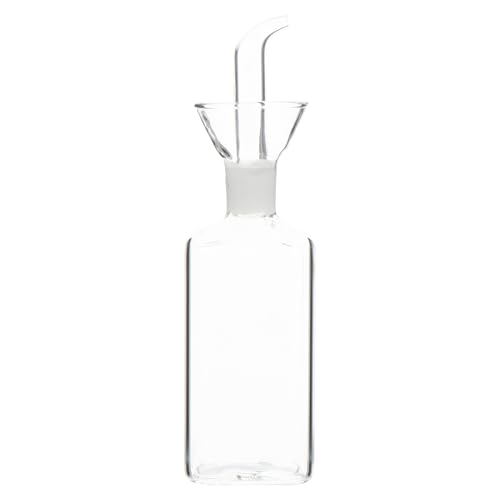 Gadpiparty Dispensador de Aceite de Vidrio Borosilicato para Cocina, Botella para Vinagre y Condimentos, Diseño a Prueba de Fugas Adecuado para Uso en Preparación de Alimentos