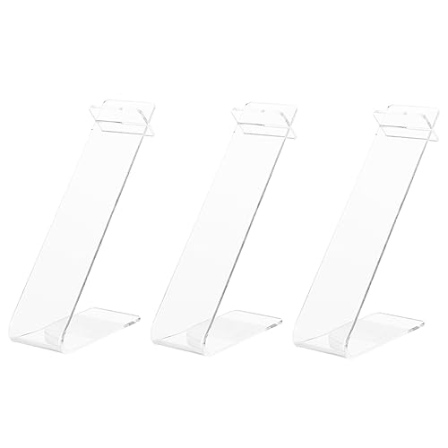 PRETYZOOM 3pcs Shoe Support Display Rack Stand Mount Small Shoe Rack Shoe Rack Holder Shoe Display Holder Clear Shoe Rack Shoe Supports Shoe Display Rack Shoes Acrylic Transparent