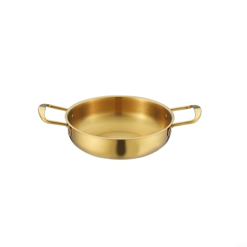 Olla multiusos de acero inoxidable para fideos ramen con asas antiquemaduras para cocinar en casa (18 cm)