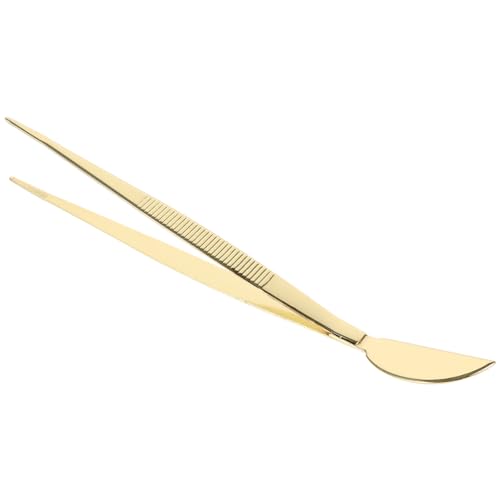 Mipcase Garden Bonsai Tool Precision Tweezers Scraper Stainless Steel for Bonsai Moss Arrangement