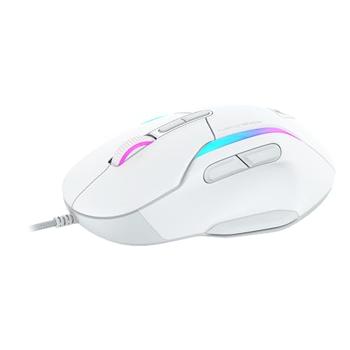 Turtle Beach Kone II Wired RGB Gaming Mouse, 26000 DPI Optical Sensor, 100M Click Life Optical Switches, 23 Customizable Inputs, Ergonomic Design, 4D Scroll Wheel, Pure PTFE Glides – Arctic White by Turtle Beach - Image 9