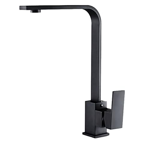 AONEDAY Grifo de cocina mezclador monomando negro Cover