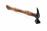 17-Inch Vikings Hammer Spike with High Carbon Steel Head & Ash Wood Handle – Multi-Purpose Camping Axe with Hammer & Spike, Includes Leather Axe Holder war Hammer