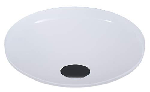 Image of B&P Lamp White Screw Collar Ceiling Light Canopy Plate, Hardware Not Included