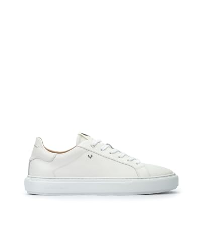 Martinelli Para Hombre. 1738-2950S Zapatillas De Piel Hastings Blanco (40), Plano, Cordones, Casual