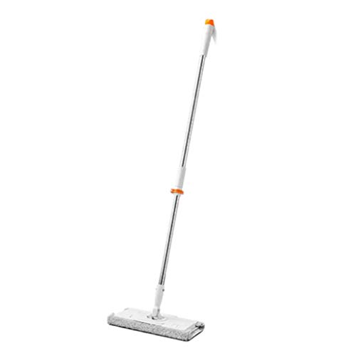 SBJKLYRN Cubo para fregona, Fregona Plana de 360° for Uso doméstico, húmeda y Seca, Triple Agarre, retráctil