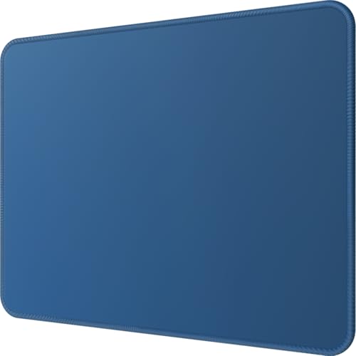 MROCO Mouse Pad [30% Larger] with Anti-fray Stitching, Premium-Textured & Waterproof Computer Mousepad with Non-Slip Rubber Base, Gaming Mouse Mat for Laptop, Office & Home, Navy Blue