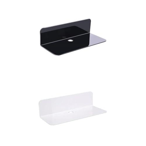 3X Acrylic Floating Wall Rack Stick-On for Smart Speaker Video Cams-image-36
