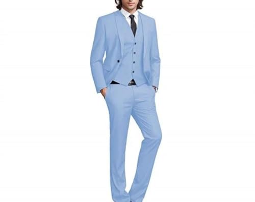 Men's Black Notch Lapel Suit | 3-Piece Fashion Tuxedo | Groom Prom Wedding Set4