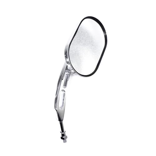 Retrovisor moto 10mm universal rectangular con acabado de cromo pulido de alta duración 3
