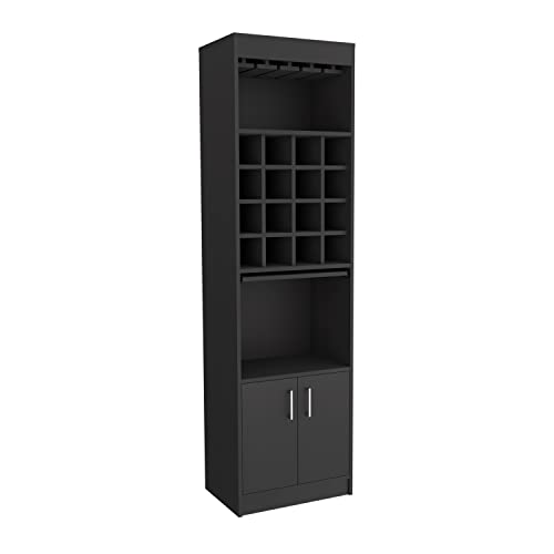 Mueble de almacenamiento con soporte para 16 botellas de vino miniatura 3