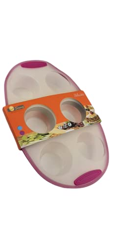 DataPrice Juego, Set 2 Moldes de Silicona para Madalenas, Molde Repostería para tu Cocina, Bandejas de Silicona para Madalenas, Pastelitos, Coulant