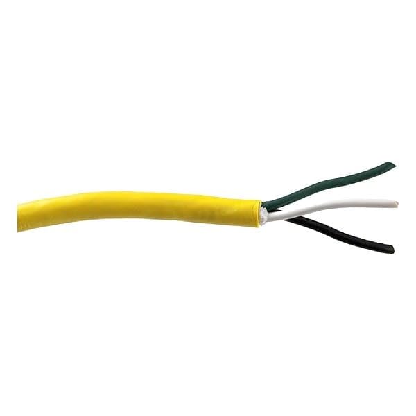 Portable Cord, 18 AWG, Yellow, PVC, Stranded, 300V, Indoor/Outdoor, 50 ft, Mfr: 86903.05-50-A