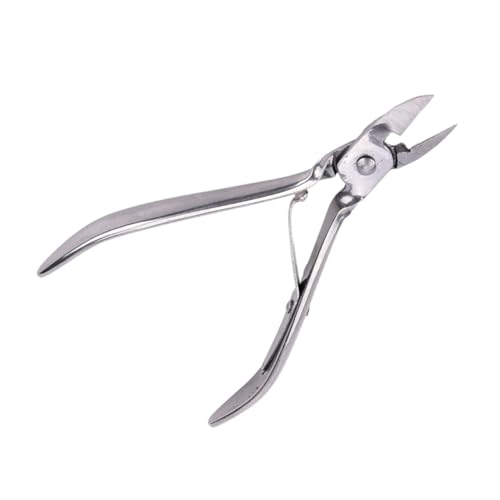 VICASKY Alicates para cutículas para pedicura y manicura, acero inoxidable, con muelle amortiguador para spas y en casa para una compresión precisa de las cutículas