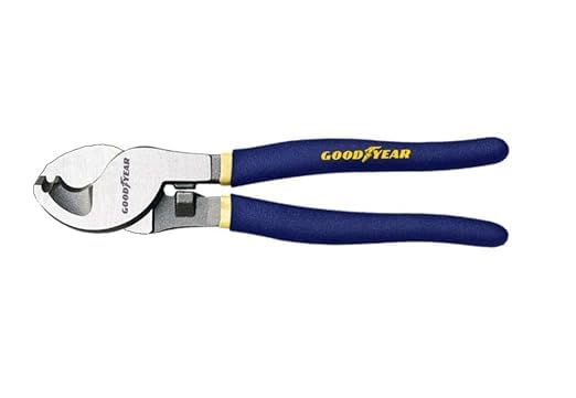 SSI GOODYEAR Wire Cutter, Cable Cutting Stripping Crimper, 6" Wire Stripper, Hand Nipper Cutter 10
