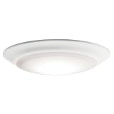 Kichler Horizon 7.4” LED Downlight/Ceiling Light 3000K in White, LED Ceiling Light Fixture for Modern Interiors, 43848WHLED30T