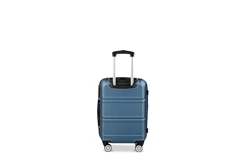Valise taille moyenne 66cm TRAVEL ONE bleu pétrole rigide - 3