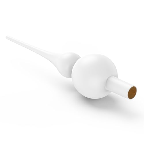 Glass Christmas Tree Topper, White Tree Topper, UNOLIGA 26cm Vintage Handblown Glass Xmas Tree Topper Decorations