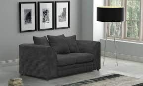 R2R FURNITURE MIA 2 SEATER SOFA COLLECTION (DARK GREY)