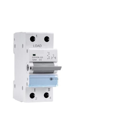 Commutateur de transfert manuel double alimentation rail DIN inverseur modulaire source 1P - 4